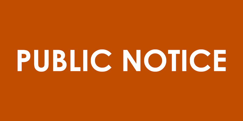 Public Notice