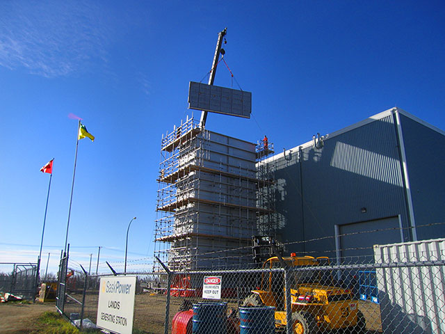 Construction at facility