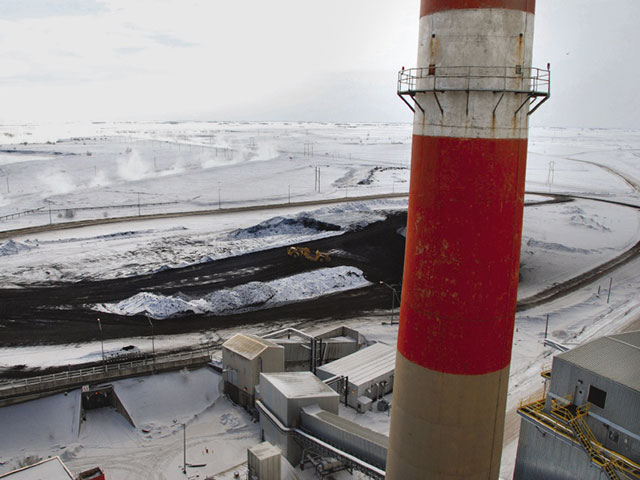 Power plant stack